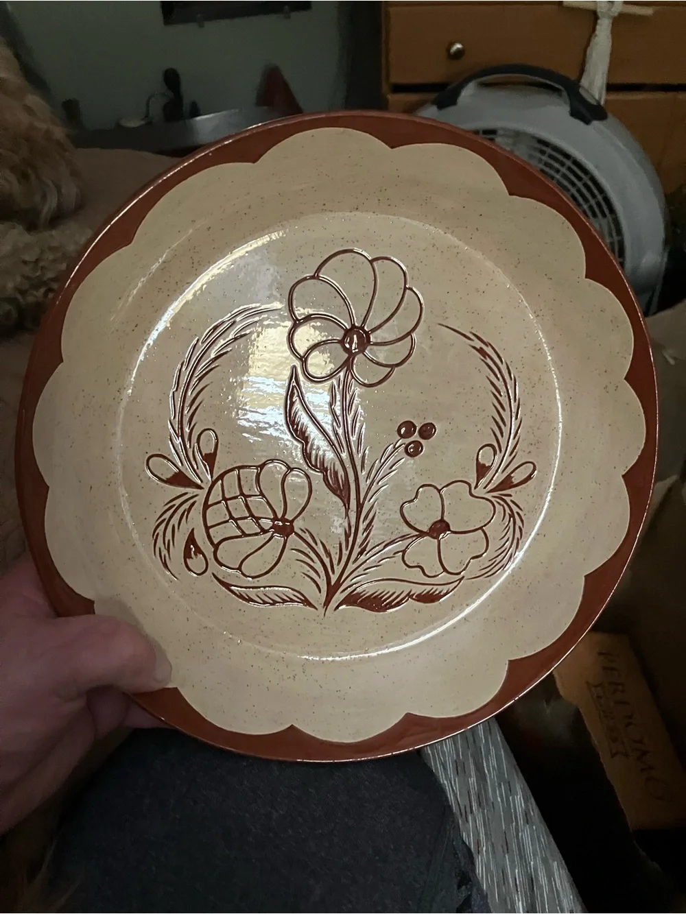 Handmade Shoofly Pie Plate - Picture 7 of 7